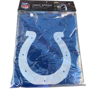 NFL Indianapolis Colts Team Apron & Chef Hat Unisex One Size‎ Blue NEW
